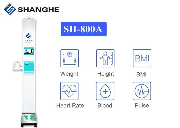 Medical BMI Index Ultrasonic Height And Weight Machine With Voice Broadcast Function