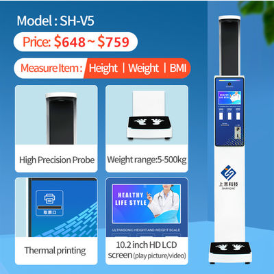 Coin Operated Scales Height Weight Vending Machine for Pharmacy