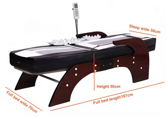 Thermal Therapy Jade Roller Massager Table Electric Automatic Heating Stone Chiropractic Medical Spa Infrared Massage Bed