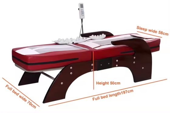 New Arrival Nugar Best Infrared Jade Stone Heating Therapy Spa Beauty Thermal Massage Bed Manufacturer