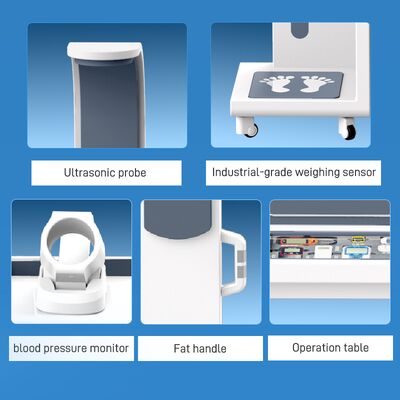 Medical Equipment Health Checkup Kiosk Ecg Machine Clinical Analysis in Body Composition Analyzer Telemedicine Kiosk