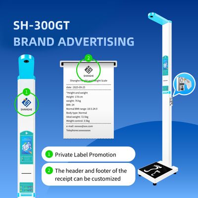 Digital Weighing Scale BMI Machine Coin Operated Height Weight Machine 