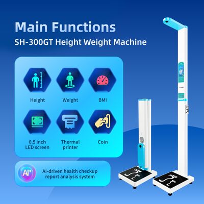 Digital Weighing Scale BMI Machine Coin Operated Height Weight Machine 