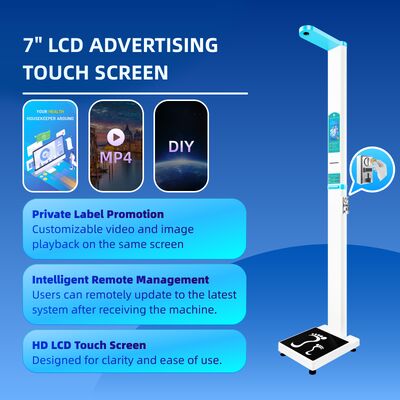 Digital Weighing Scale BMI Machine Coin Operated Height Weight Machine 