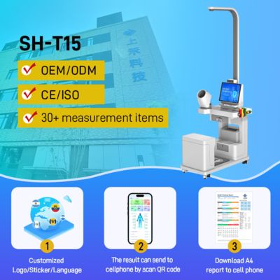 Kiosque d'examen médical de santé, machine de soins de santé, contrôle physique médical, libre-service interactif