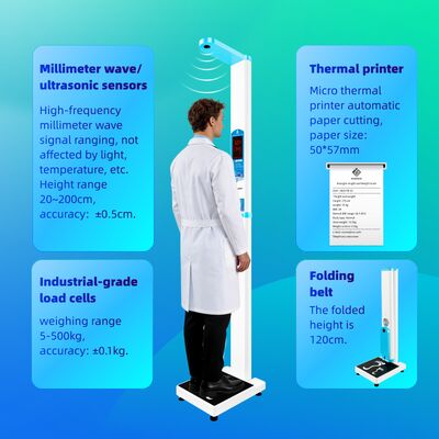 Balance électronique de mesure de poids de taille de santé IMC avec imprimante