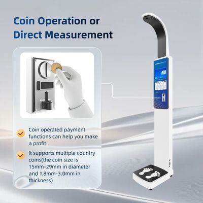 Balance de pesage commerciale extérieure à pièces de monnaie, Composition corporelle, graisse, taille et poids, opération OEM BMI