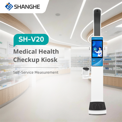 Machine de pesage et de mesure de la taille et du poids pour la santé Android 19 pouces avancée pour hôpital